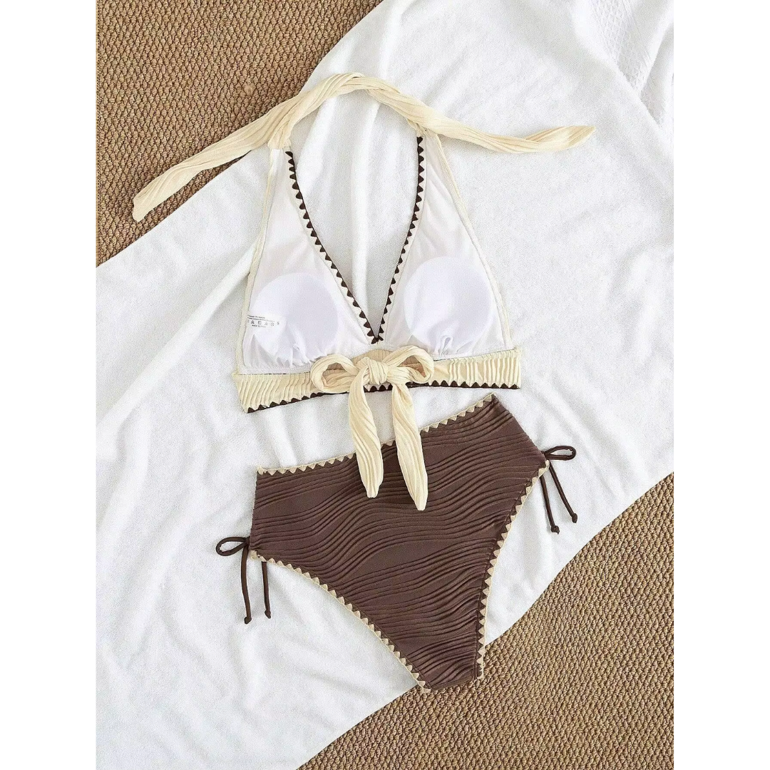Femke | Boho Bikini met Hoge Taille