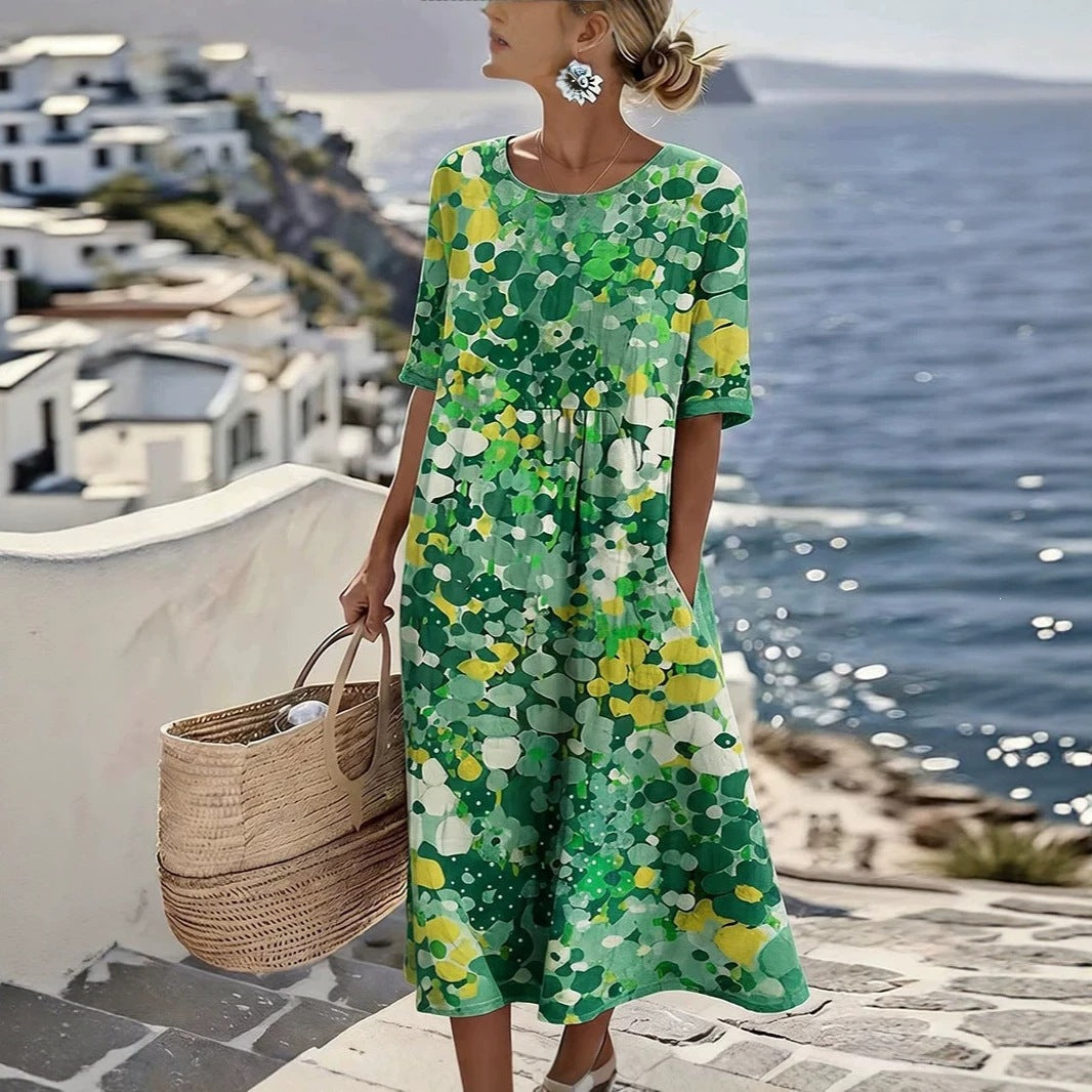 Sorrento Print Dress