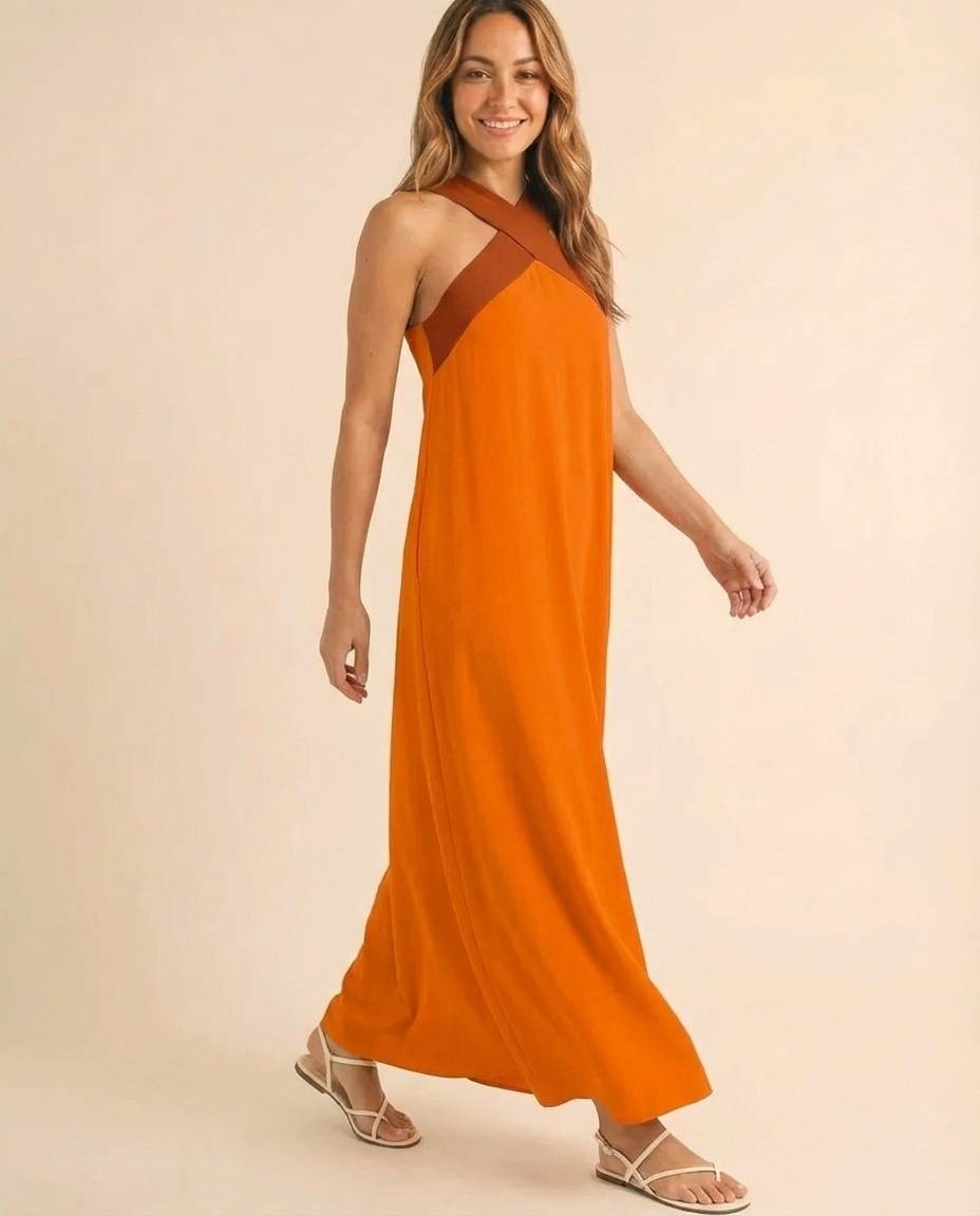 Delphine - Halter Maxi Dress