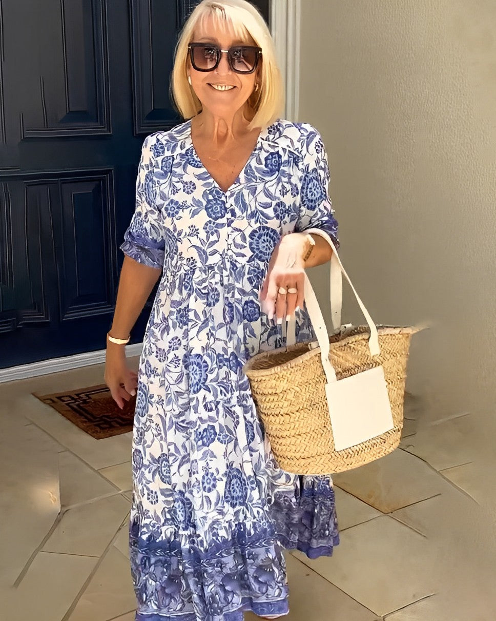 Azure - Print Dress