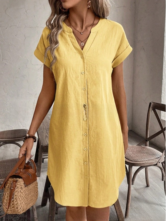 Penny Button-Front Dress