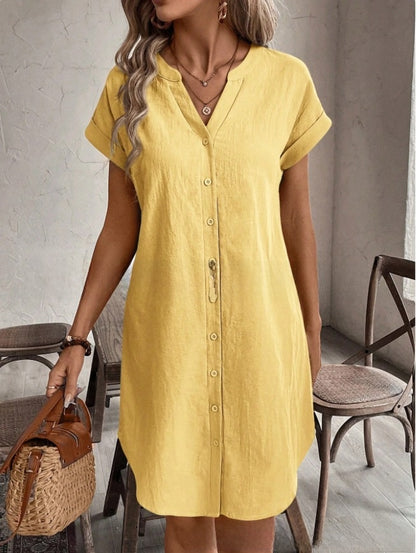 Penny Button-Front Dress