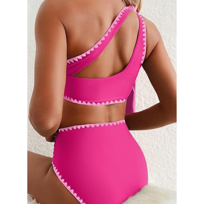 Marit | Hoge Taille One Shoulder Bikini