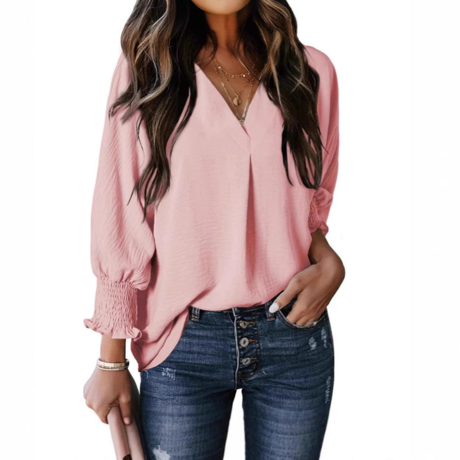 Maya - Smocked Sleeve Blouse