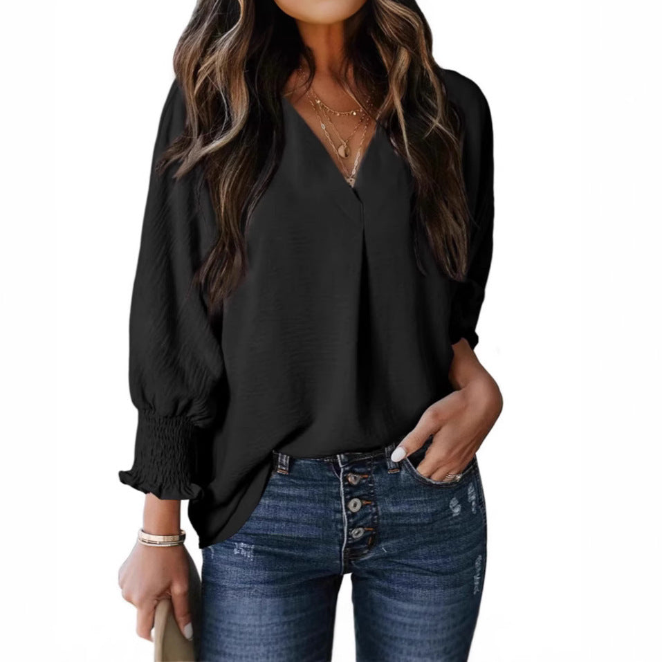 Maya - Smocked Sleeve Blouse