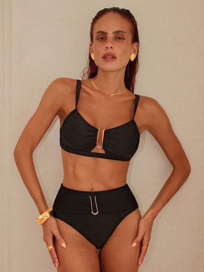 Anne | Bikini met Gouden U-Detail