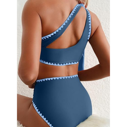 Marit | Hoge Taille One Shoulder Bikini