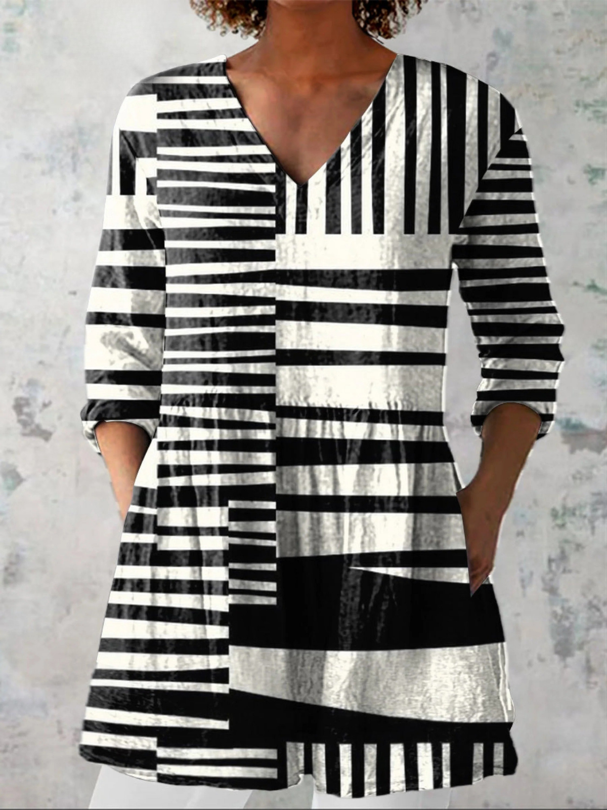 Sophie — Soft-Knit V-Neck Blouse