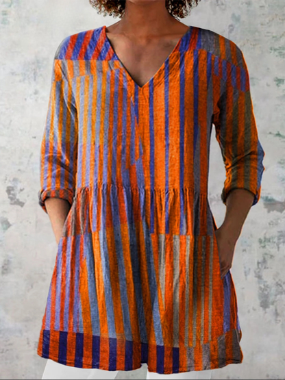 Nadia — Soft-Knit V-Neck Blouse