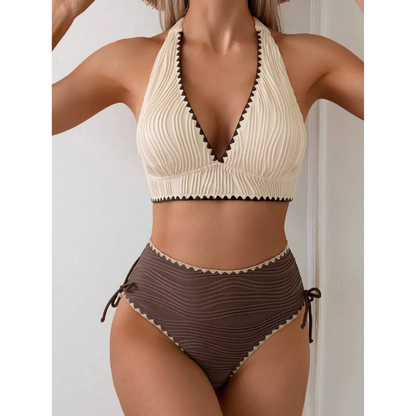 Femke | Boho Bikini met Hoge Taille