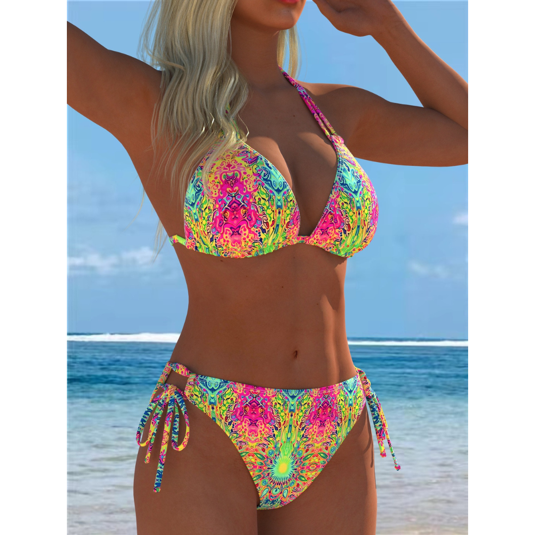 Pien | Neon Print Bikini