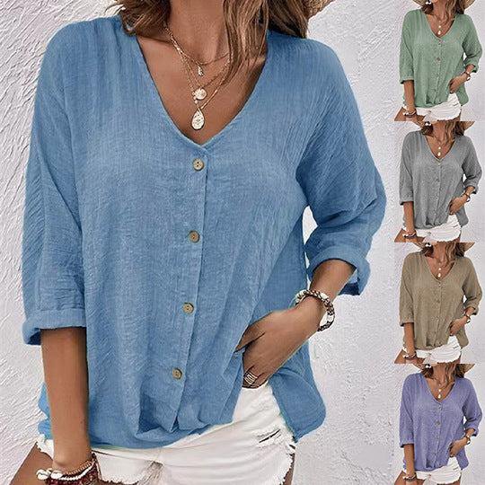Margot - Button-Front Top