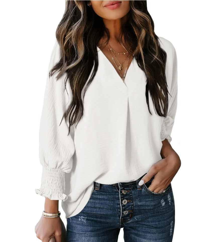 Maya - Smocked Sleeve Blouse
