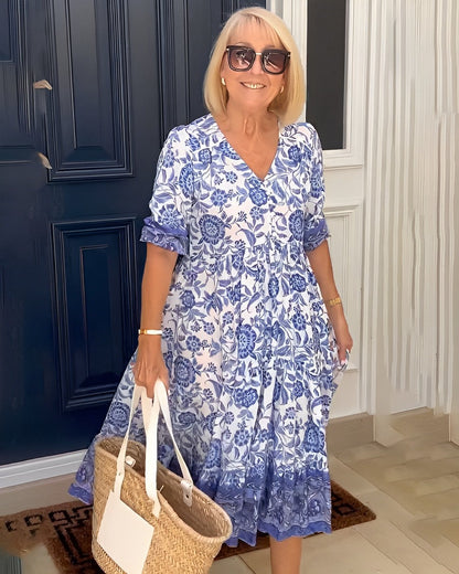 Azure - Print Dress