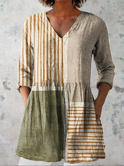 Camille — Soft-Knit V-Neck Blouse