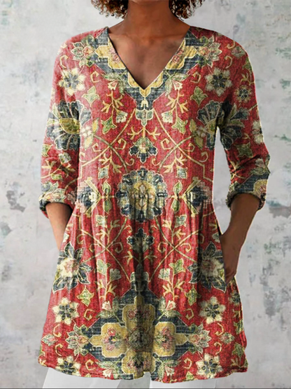 Lea — Soft-Knit V-Neck Blouse