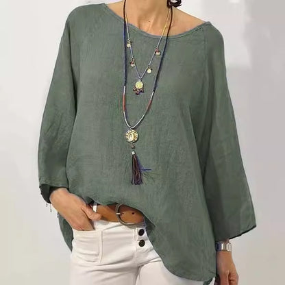 Elena - Linen Top