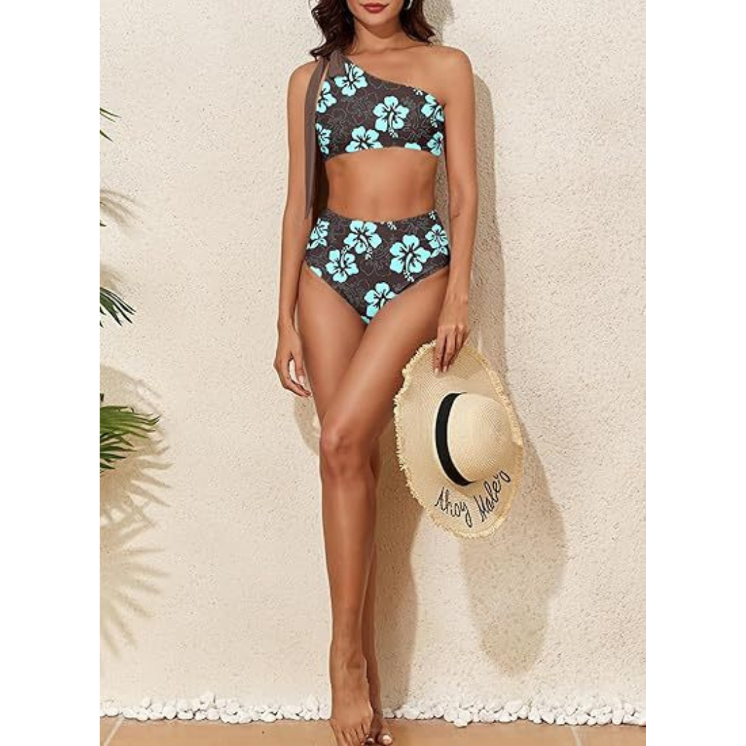 Marit | Hoge Taille One Shoulder Bikini