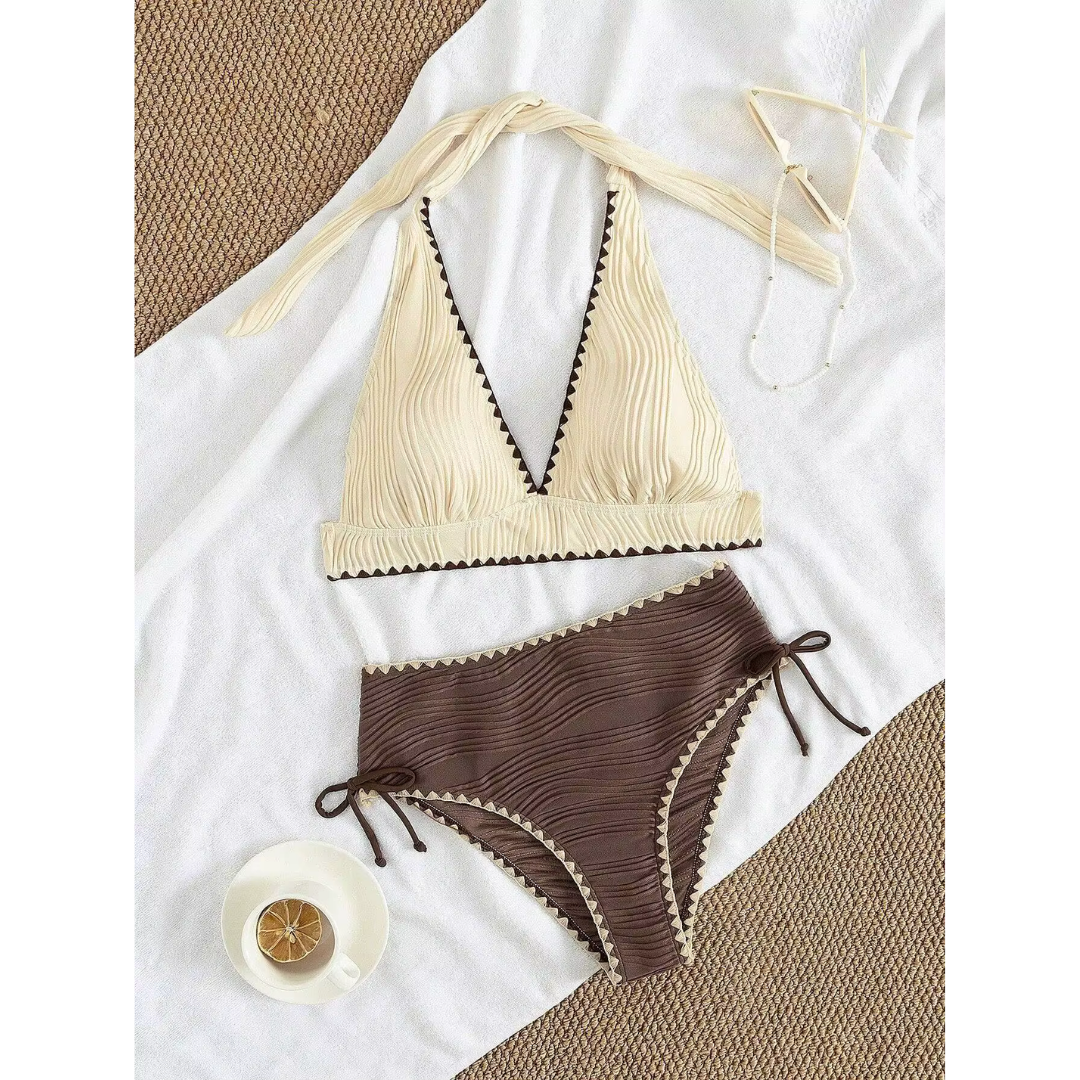 Femke | Boho Bikini met Hoge Taille