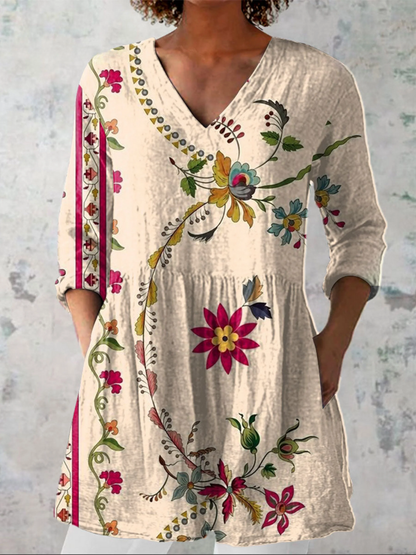 Clara — Soft-Knit V-Neck Blouse