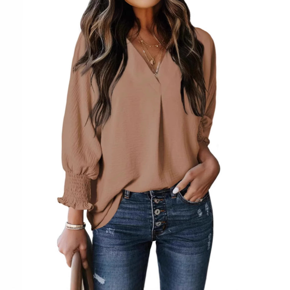 Maya - Smocked Sleeve Blouse