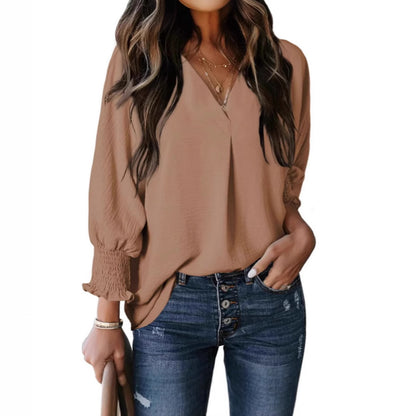 Maya - Smocked Sleeve Blouse