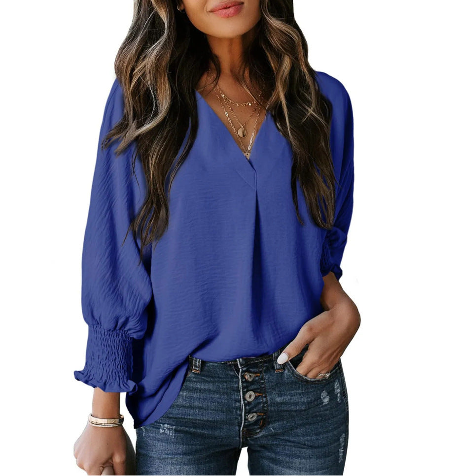Maya - Smocked Sleeve Blouse