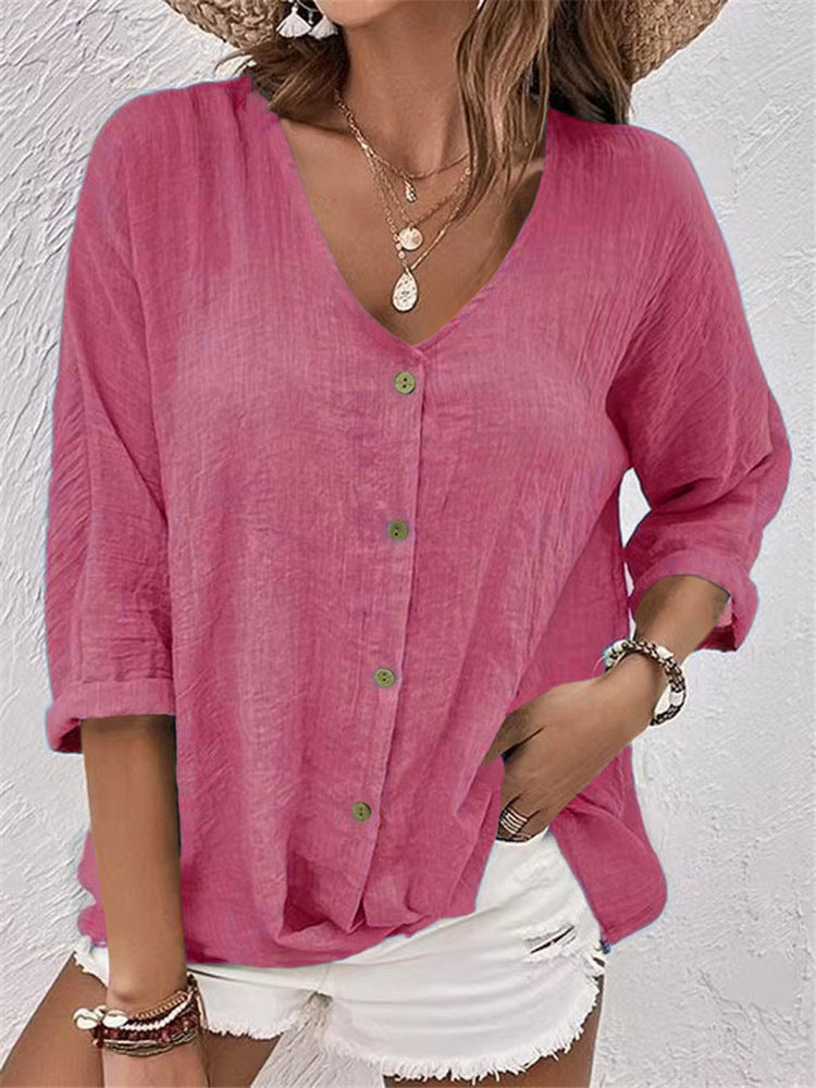 Margot - Button-Front Top