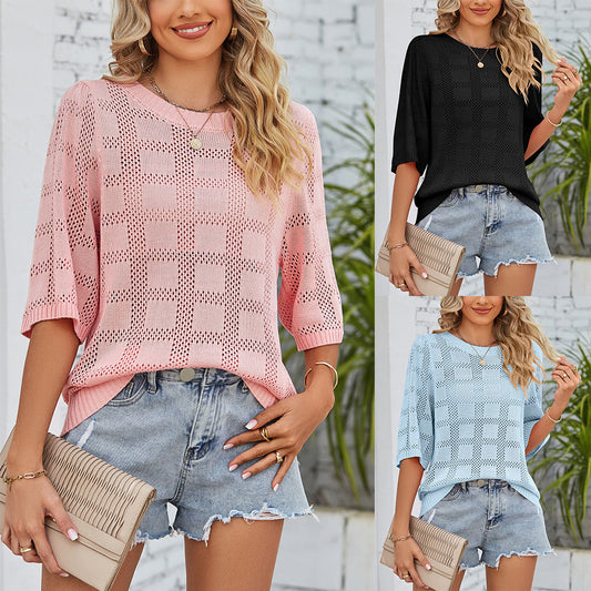 Rose - Open-Knit Top