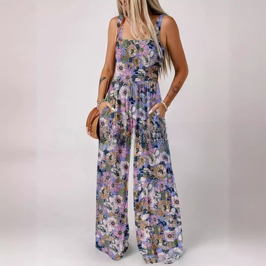 Luna - Floral Jumpsuit