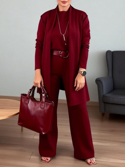 Olivia - Three-Piece Knit Set