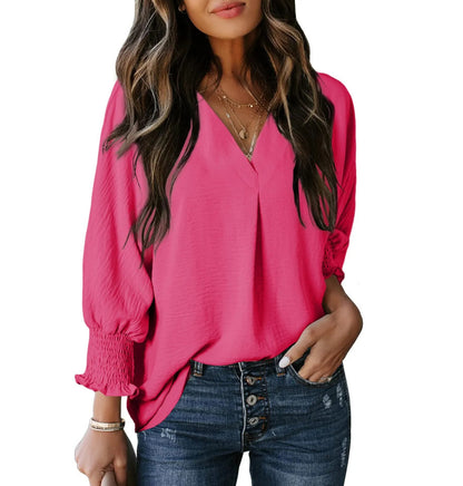Maya - Smocked Sleeve Blouse