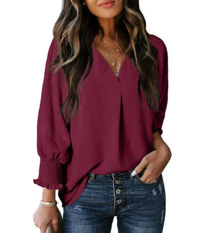 Maya - Smocked Sleeve Blouse