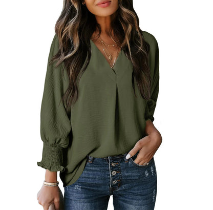 Maya - Smocked Sleeve Blouse