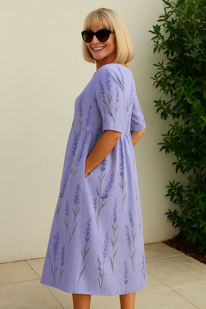 Olivia | Flowing Midi Dress - Effortless Style, All-Day Ease