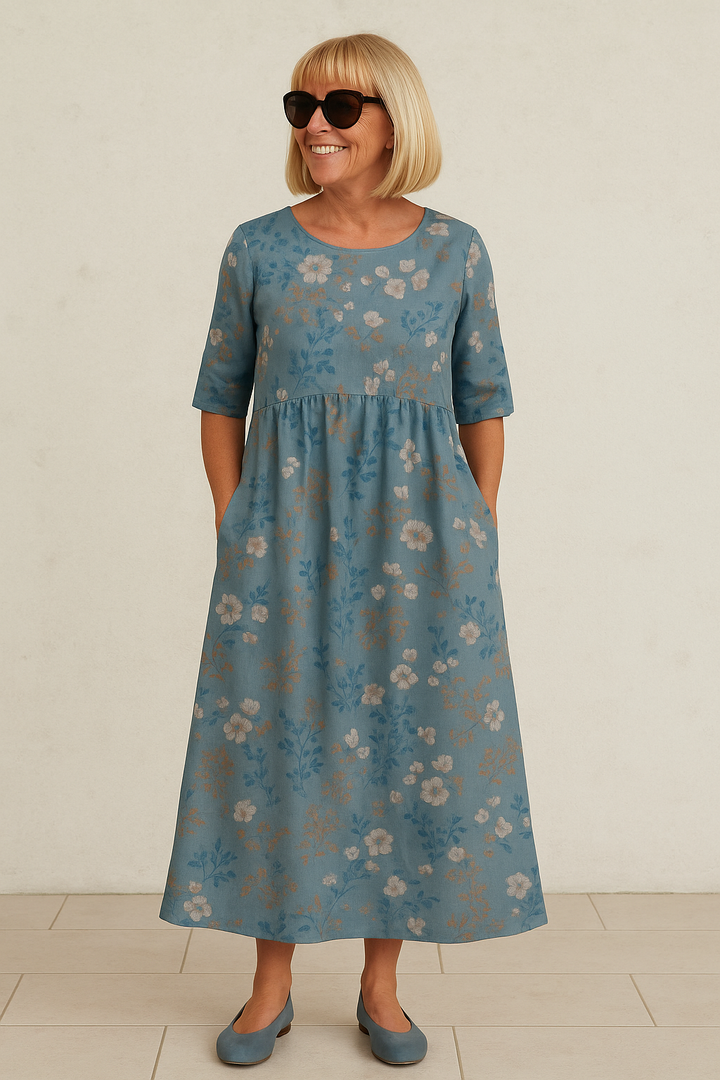 Olivia | Flowing Midi Dress - Effortless Style, All-Day Ease