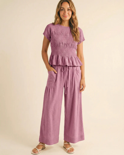 Luna - Smocked Set
