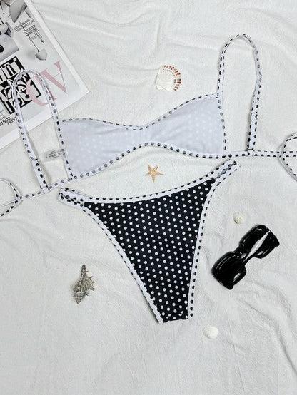 Carlijn | Bikini met Contrasterende Bies