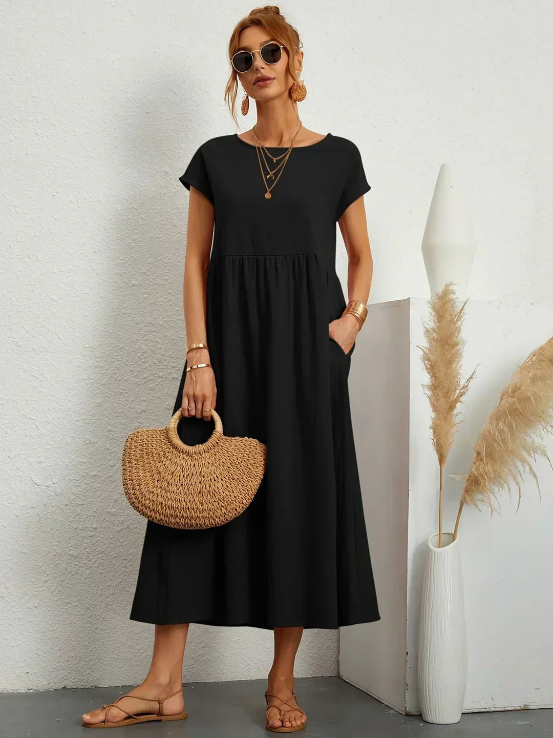 Ivy — Flowing Midi Dress with Timeless Elegance