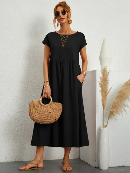 Ivy — Flowing Midi Dress with Timeless Elegance