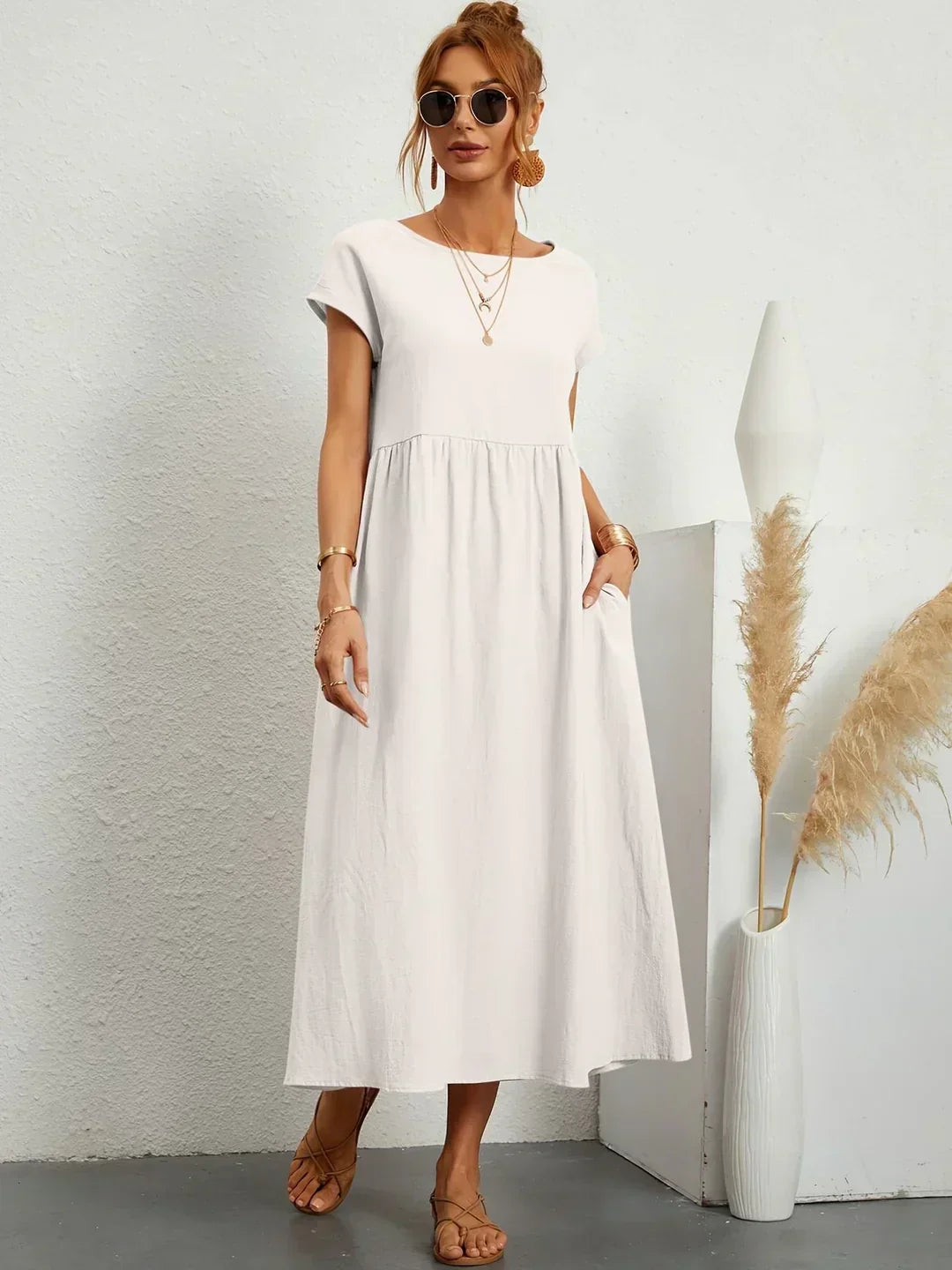 Ivy — Flowing Midi Dress with Timeless Elegance