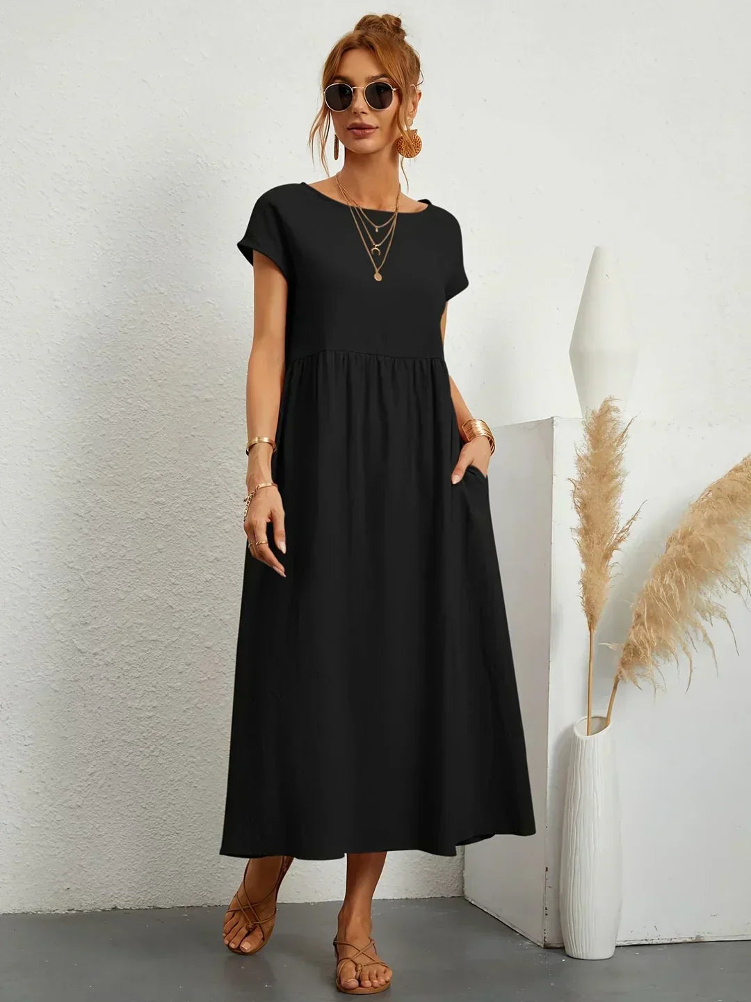 Ivy — Flowing Midi Dress with Timeless Elegance