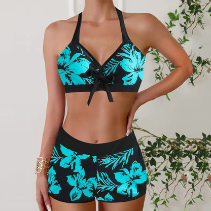 Linda | Bikiniset met Bloemenprint en Boyshort