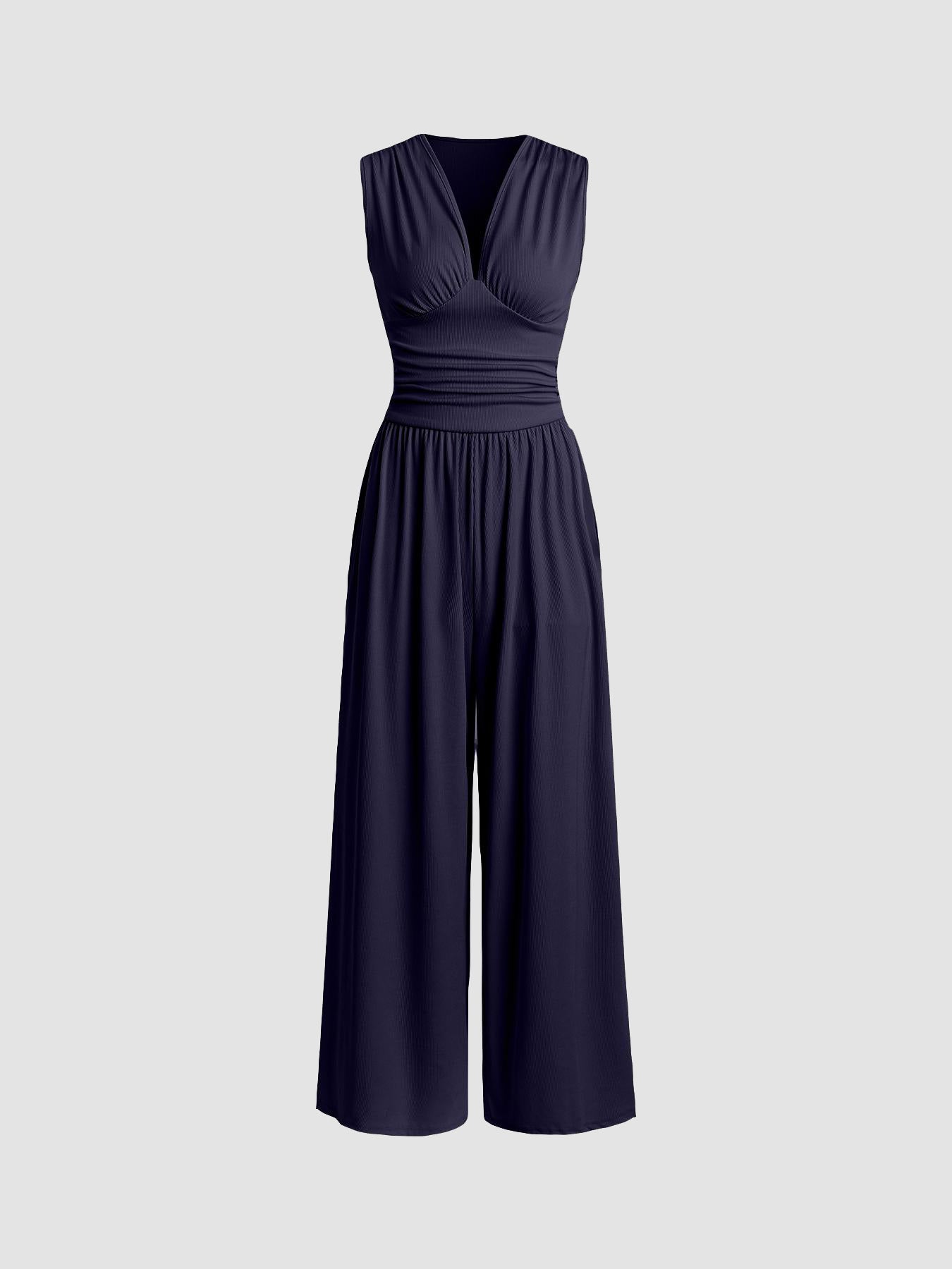 Sienna - Elegance Sleeveless Wide-Leg Jumpsuit