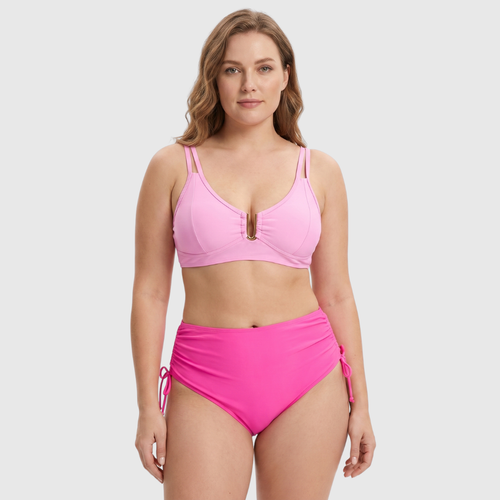 Emilia | Hoog Getailleerde Bikini met U-Vorm Top
