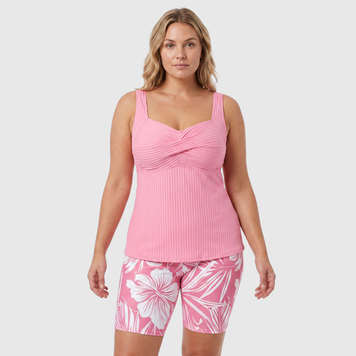 Famke | Tankini met Bloemenprint Short
