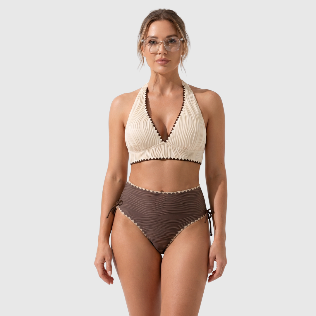 Femke | Boho Bikini met Hoge Taille