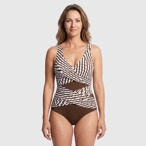 Wendy | Badpak met Gekruist Wikkeldetail