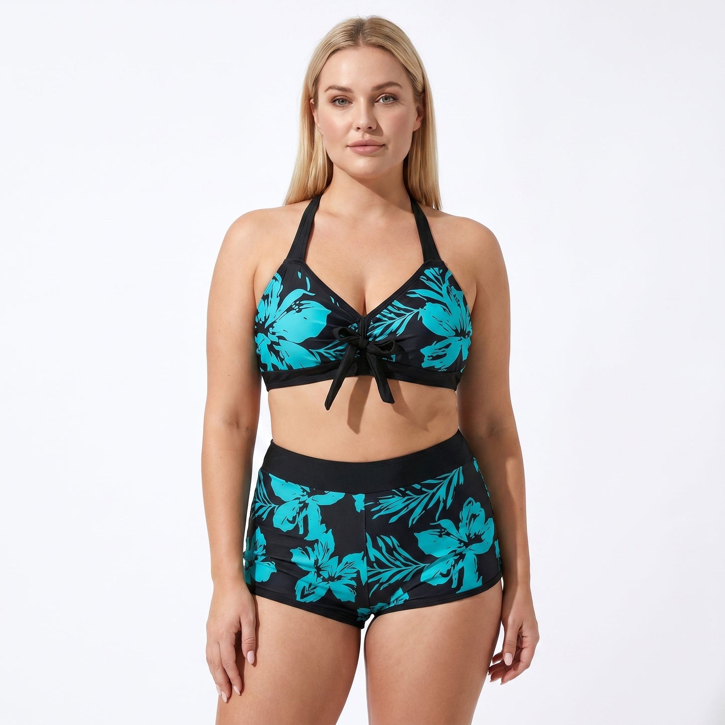 Linda | Bikiniset met Bloemenprint en Boyshort