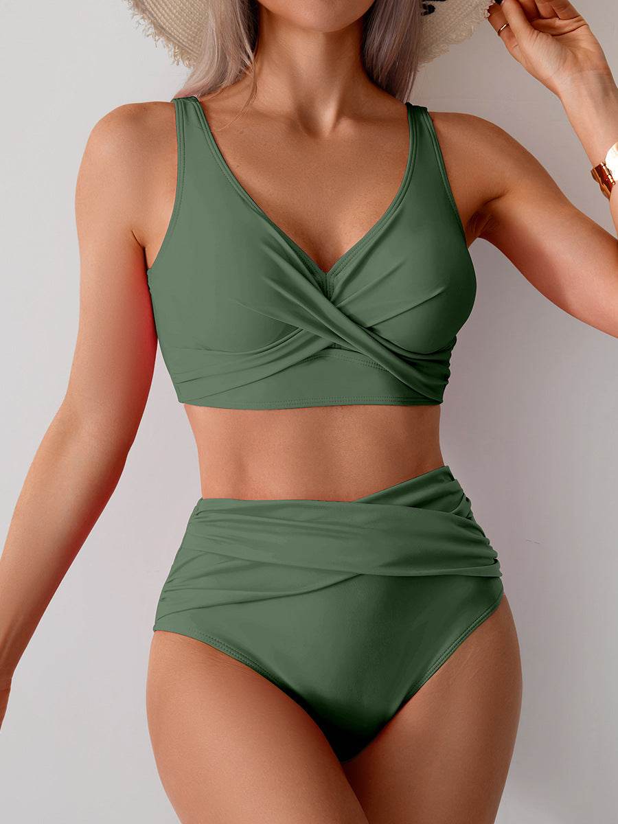 Jasmijn | Hoge Taille Bikini met Twist-Detail